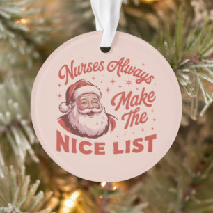 Weihnachten Vintage Santa Krankenschwestern kommen Ornament