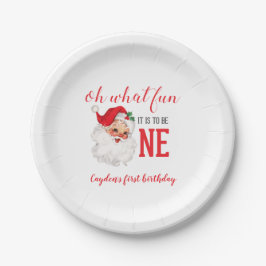 Weihnachten Vintager Weihnachtsfeiertag Pappteller