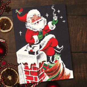 Weihnachten Vintager Weihnachtsfest auf Dach