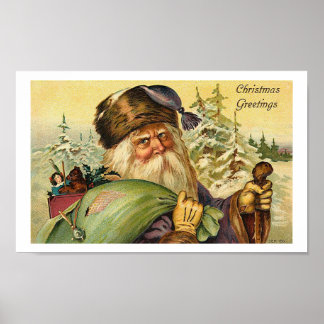 Weihnachten - Vintages Kunstposter Poster