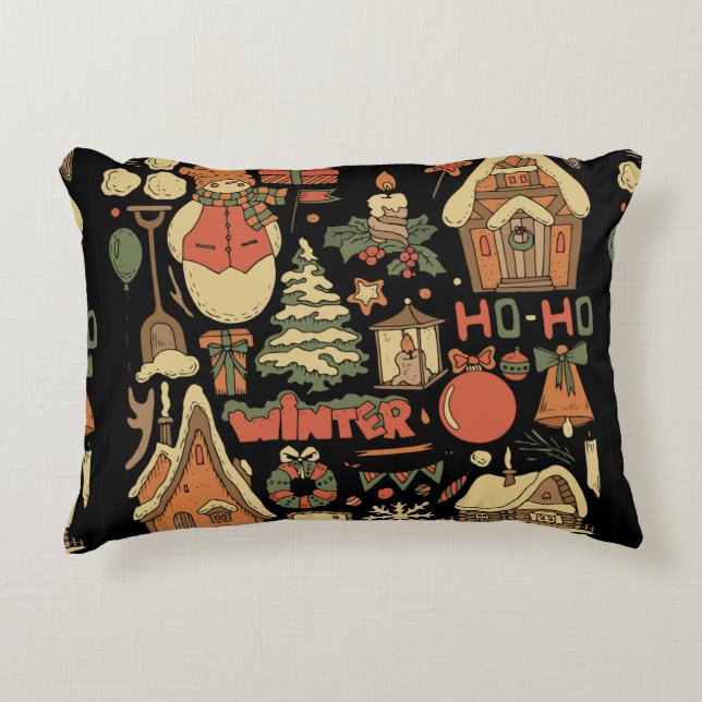Weihnachten Vintages Set 1 Dekokissen (Vorderseite)