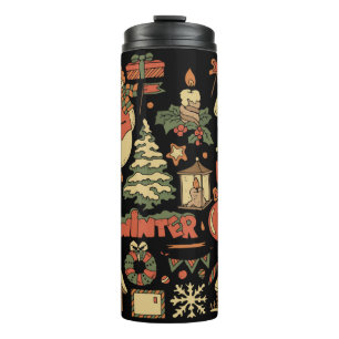 Weihnachten Vintages Set 1 Thermosbecher