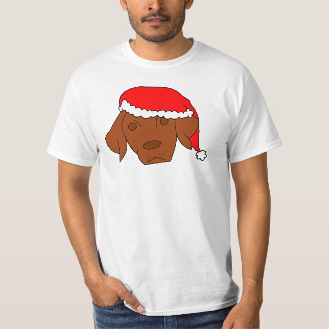 Weihnachten Vizsla T-Shirt (Vorderseite)
