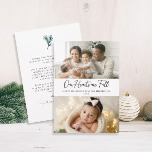 Weihnachten volle Herzen Elegante Familie Baby 2 F