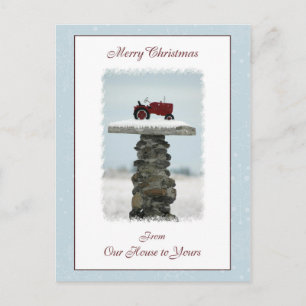 Weihnachten vom Haus bis zur Postkarte