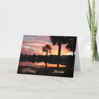 Weihnachten von Florida-Karte