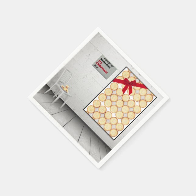 "Weihnachten" von Jessica Claus Serviette (Ecke)