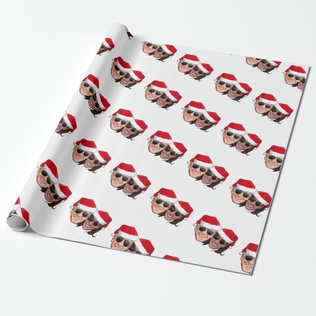 Weihnachten von Joe und Kamala Aviator Geschenkpapier (Ungerollt)