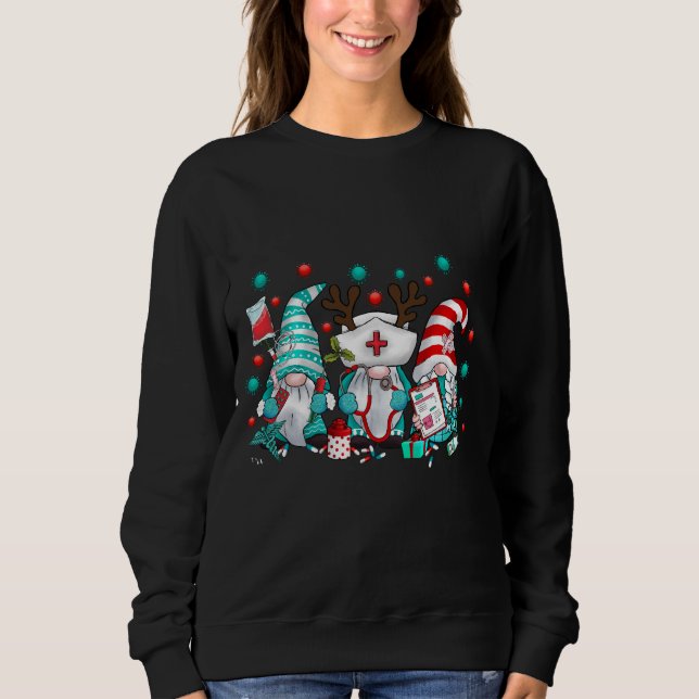 Weihnachten von Nurse Elf Sweatshirt (Vorderseite)