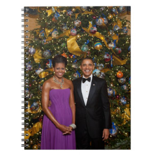 Weihnachten von Präsident Barack Obama und Michell Notizblock