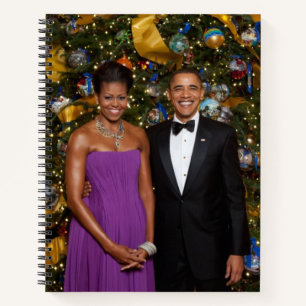 Weihnachten von Präsident Barack Obama und Michell Notizbuch