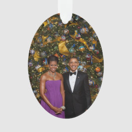 Weihnachten von Präsident Barack Obama und Michell Ornament