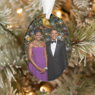 Weihnachten von Präsident Barack Obama und Michell Ornament