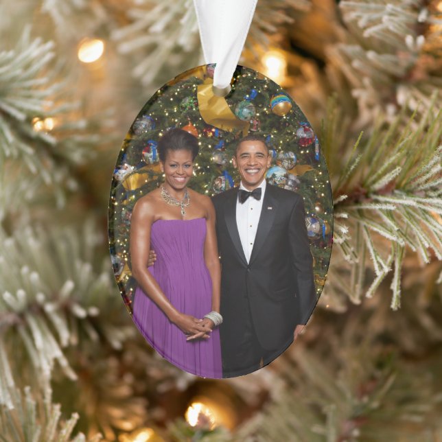 Weihnachten von Präsident Barack Obama und Michell Ornament (Baum)