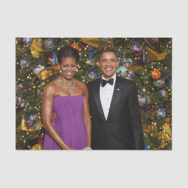 Weihnachten von Präsident Barack Obama und Michell Seidenpapier (Vorderseite)