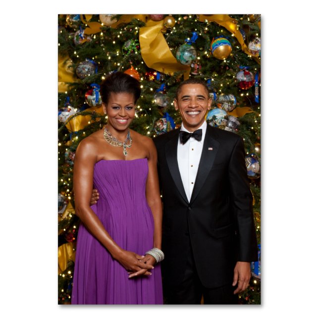 Weihnachten von Präsident Barack Obama und Michell Tischnummer (Vorderseite)