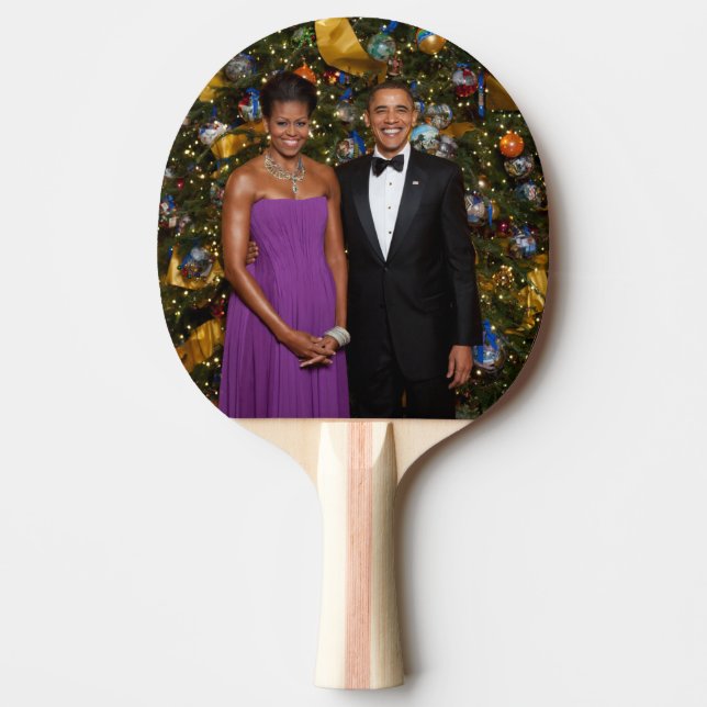 Weihnachten von Präsident Barack Obama und Michell Tischtennis Schläger (Vorderseite)