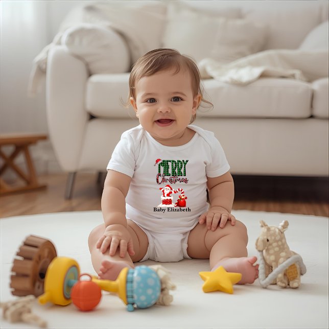 Weihnachten von Santa - Personalisiertes Bodysuit Baby Strampler (Von Creator hochgeladen)
