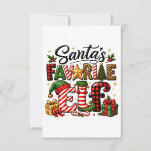 Weihnachten von Santas Lieblingself RSVP Karte