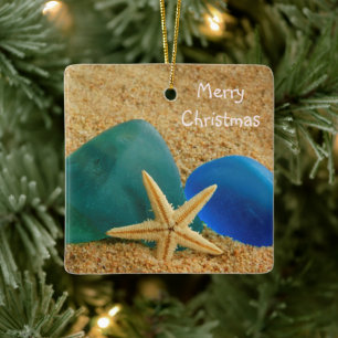 Weihnachten von Starfish und Seaglass Keramikornament