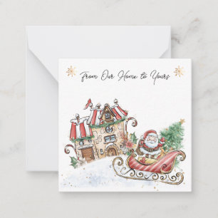 Weihnachten von unserer Zuhause bis zu deiner Mitteilungskarte