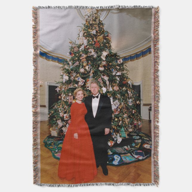 Weihnachten von US-Präsident Bill Clinton & Hillar Decke (Vorderseite Vertikal)