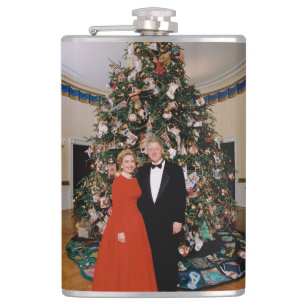 Weihnachten von US-Präsident Bill Clinton & Hillar Flachmann