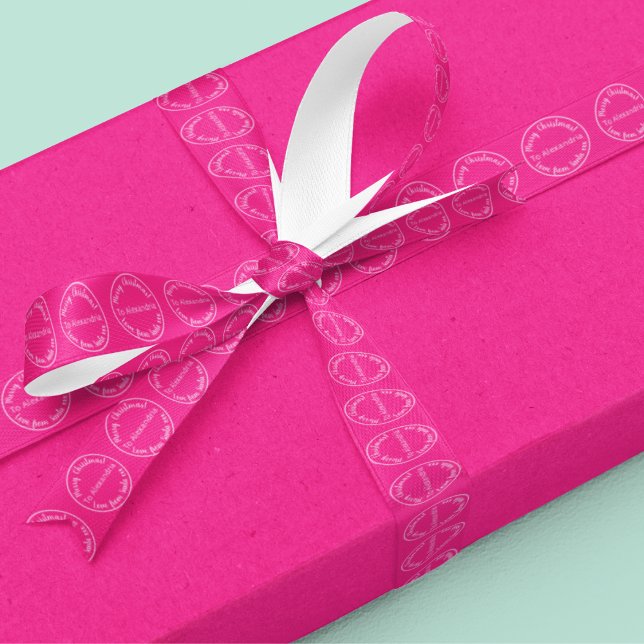 Weihnachten von Weihnachten Heiß rosa Satinband (Von Creator hochgeladen)