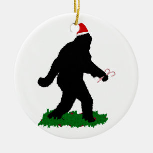 Weihnachten vorbei, Sasquatch‑Jagd Keramikornament