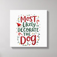 Weihnachten Wahrscheinlich Dekorieren Hund Xmas Fa