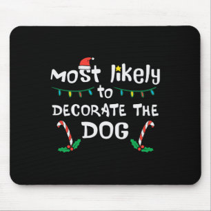 Weihnachten wahrscheinlich dekorieren Hund Xmas Fa Mousepad