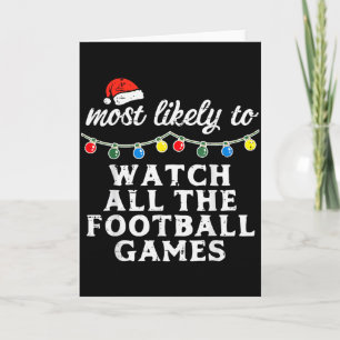 Weihnachten Wahrscheinlich Fußball Xmas Spiel Mich Karte