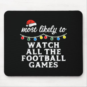 Weihnachten Wahrscheinlich Fußball Xmas Spiel Mich Mousepad