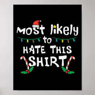 Weihnachten wahrscheinlich hasst diese Weihnachtsf Poster