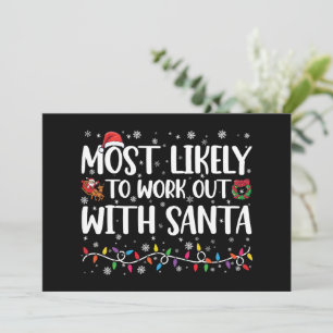 Weihnachten wahrscheinlich mit Santa Familie train Einladung