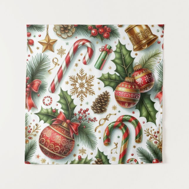 Weihnachten Wandteppich (Vorderseite)