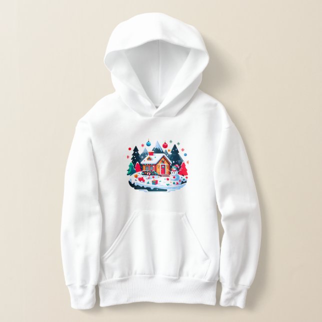 Weihnachten: Warme und gemütliche Feriensaison. Hoodie (Ablage )