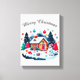 Weihnachten: Warme und gemütliche Weihnachtszeit Leinwanddruck