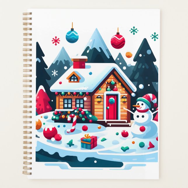 Weihnachten: Warme und gemütliche Weihnachtszeit Planer (Vorderseite)