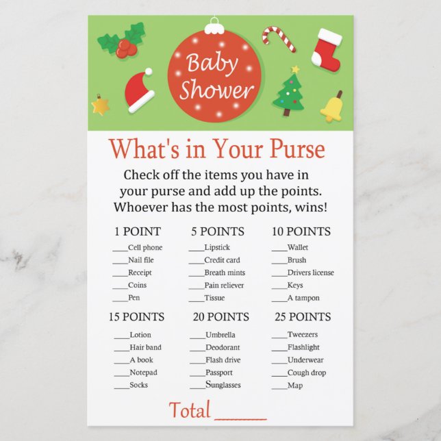 Weihnachten Was ist in deinem Geldbeutel? (Vorderseite)