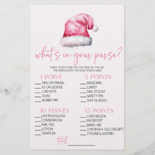 Weihnachten Was ist in Purse Baby Duschspiel Briefpapier