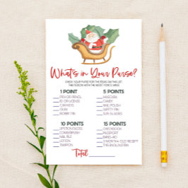 Weihnachten Was ist in Purse Baby Duschspiel Briefpapier