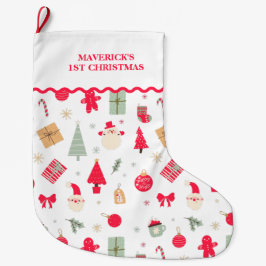 Weihnachten Was Spaß Erste Weihnachten Großer Weihnachtsstrumpf