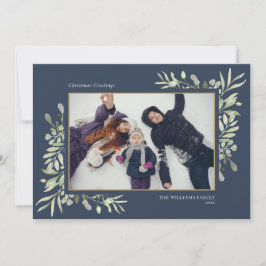 Weihnachten Wasserfarbengrün Einfaches Modernes Fo