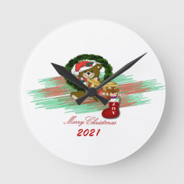 Weihnachten Weihnachten 2021 Acrylwand Uhr