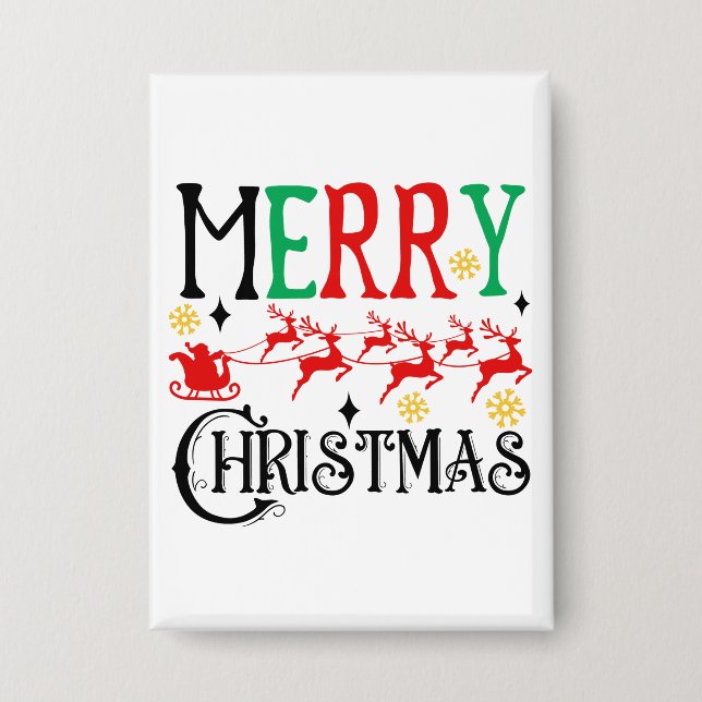 Weihnachten Weihnachten - 61049 T - Shirt Button (Vorderseite)