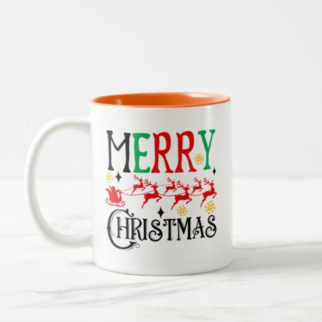 Weihnachten Weihnachten - 61049 T - Shirt Zweifarbige Tasse (Links)