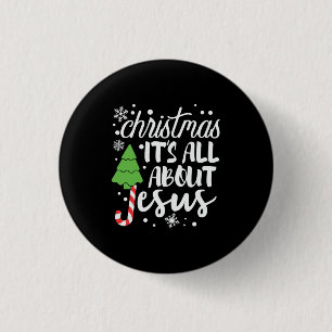 Weihnachten Weihnachten alles über Jesus Button