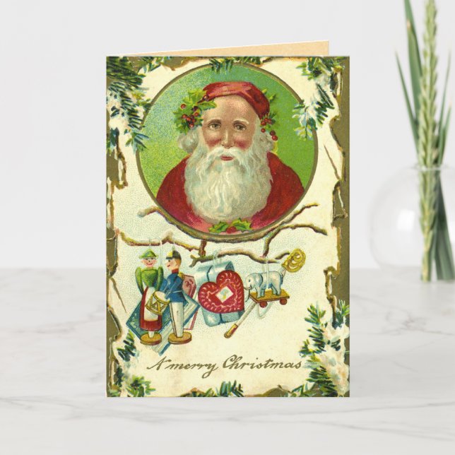 Weihnachten Weihnachten Creepy Santa Card (Vorderseite)