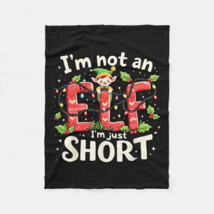 Weihnachten Weihnachten Elf Ich bin kein Elf nur K Fleecedecke